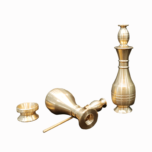 سرمه دان برنجی پیچی